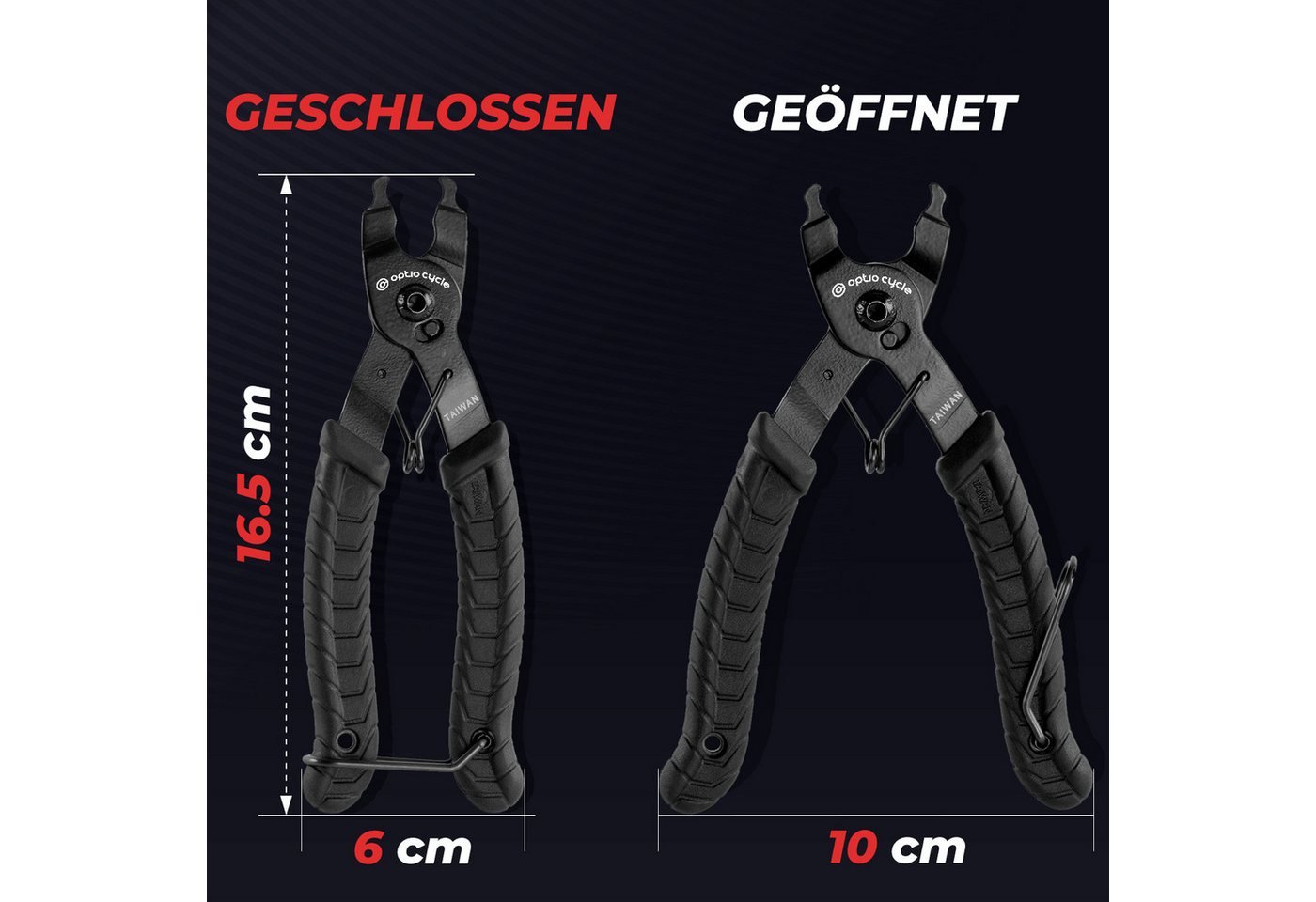 Optio Cylce Kettennieter Optio Cycle Kettenschlosszange Fahrrad - für 5-12 Fach Kettenzange Bild 5