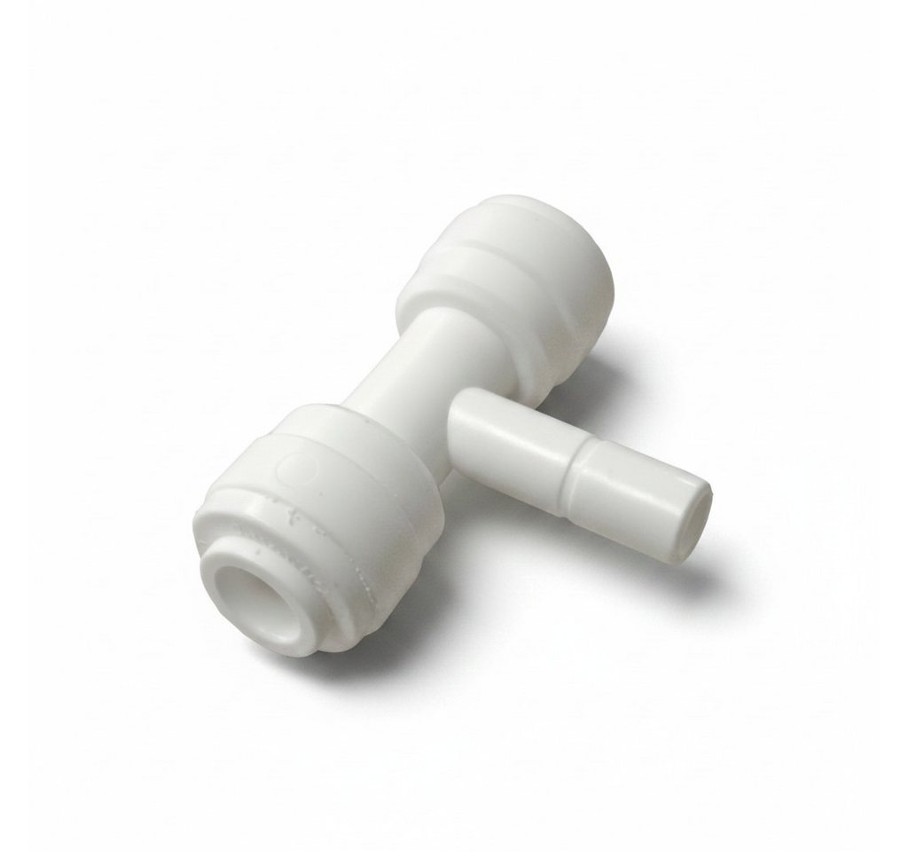 DMfit Wasserfilter, T-Stück 1/4" 3er Kupplung, 2 x 1/4 " Schlauch x 1/4" Rohr