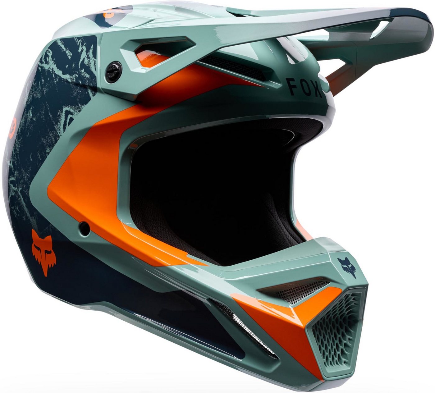 Fox Racing Motocrosshelm V1 Image Print Motocross Helm, Waschbar Bild 2