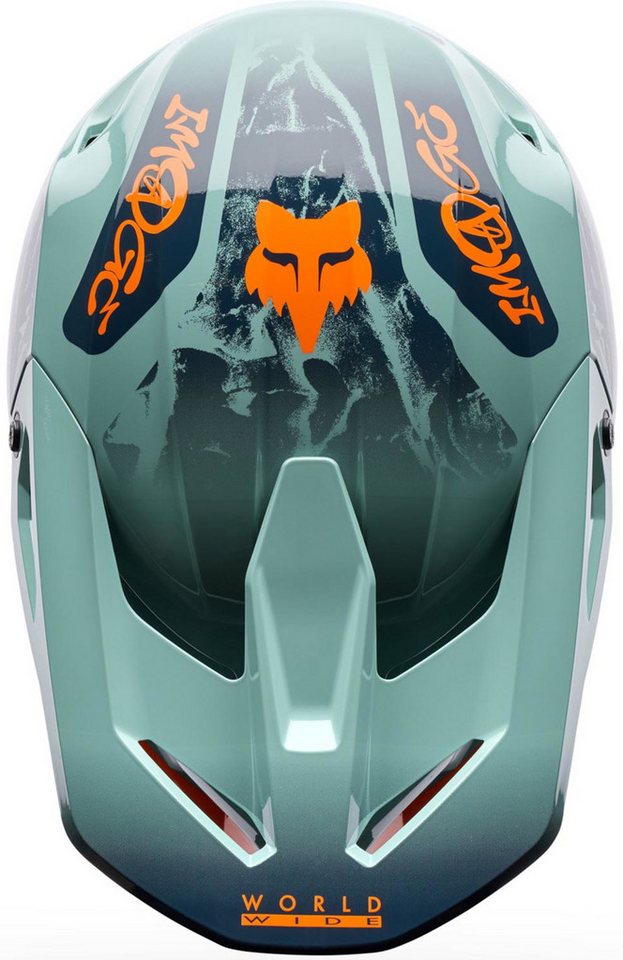 Fox Racing Motocrosshelm V1 Image Print Motocross Helm, Waschbar Bild 5