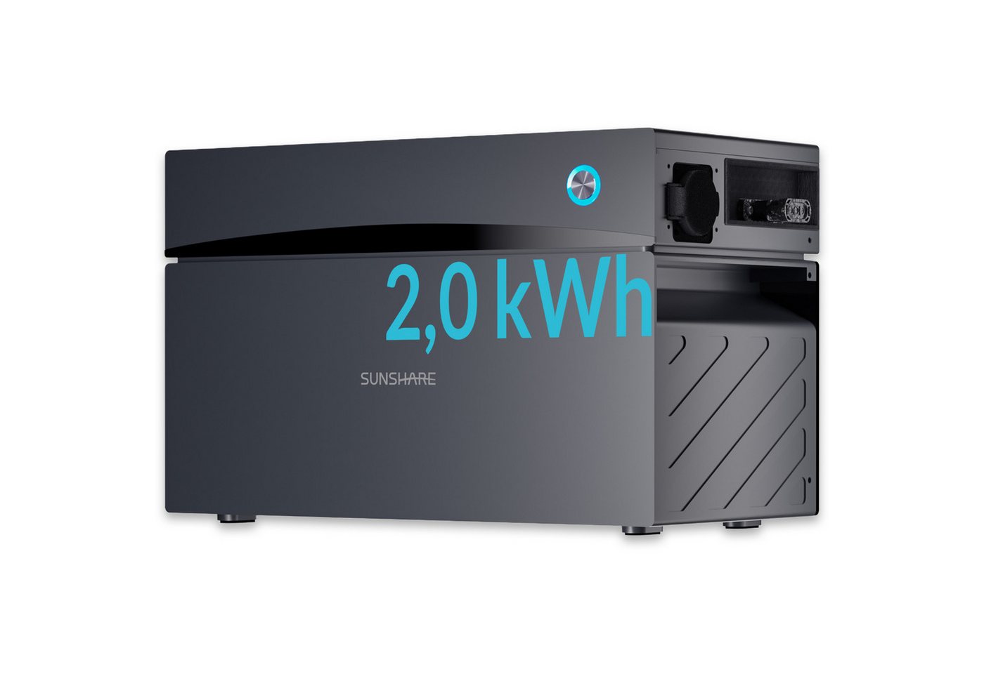 Sunshare Glory All-in-One Strompeicher, 2 – 4 kWh, erweiterbar bis 10 kWh Stromspeicher SUNSHARE Glory Stromspeicher 53000 mAh (230 V), Modularer 2–10 kWh Speicher mit Hybrid‑WR, IP65 und Semi‑Solid LFP Bild 4