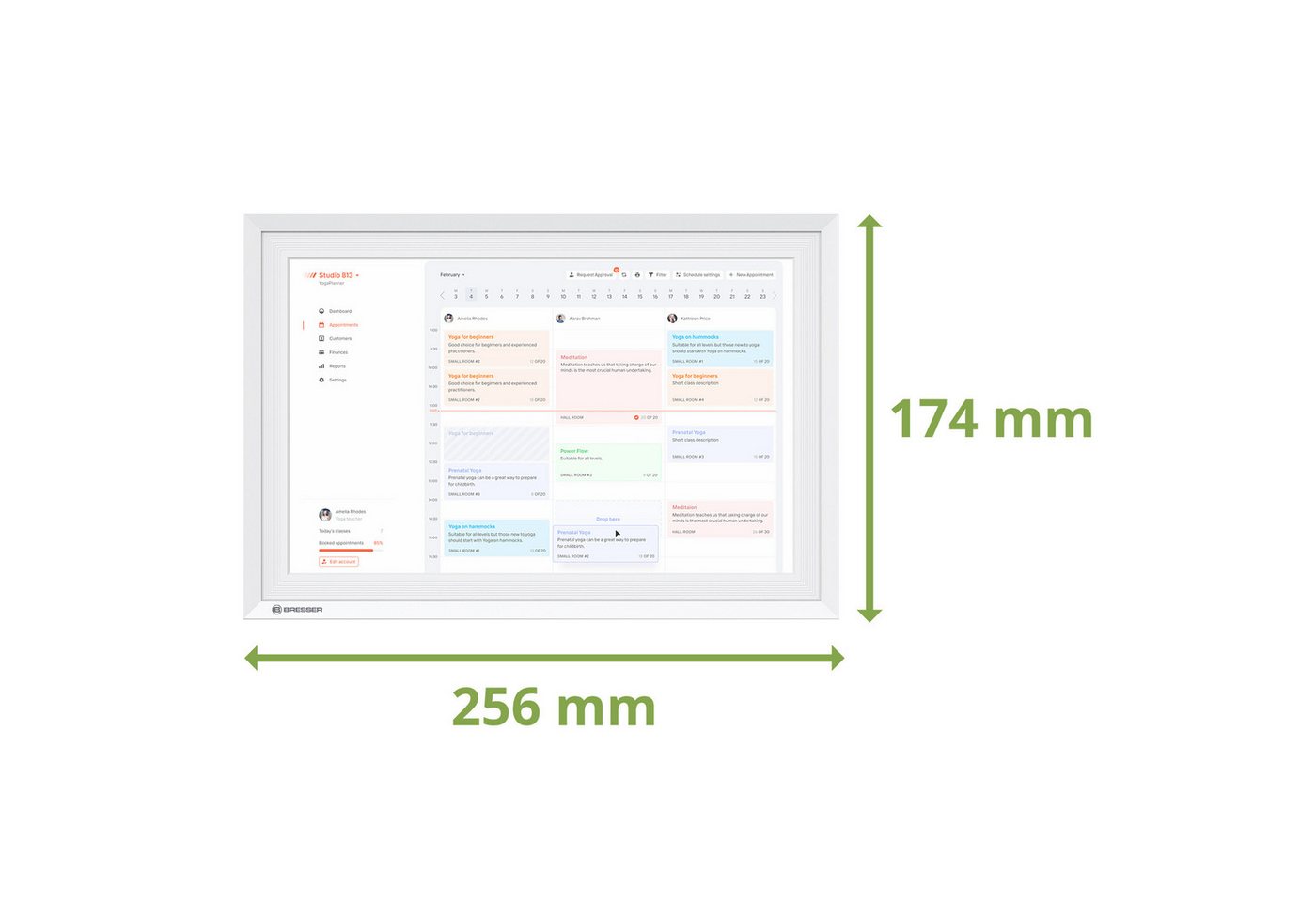 BRESSER Digitaler Kalender MeteoPix Touch 10.1 Digitaler Bilderrahmen Bild 2