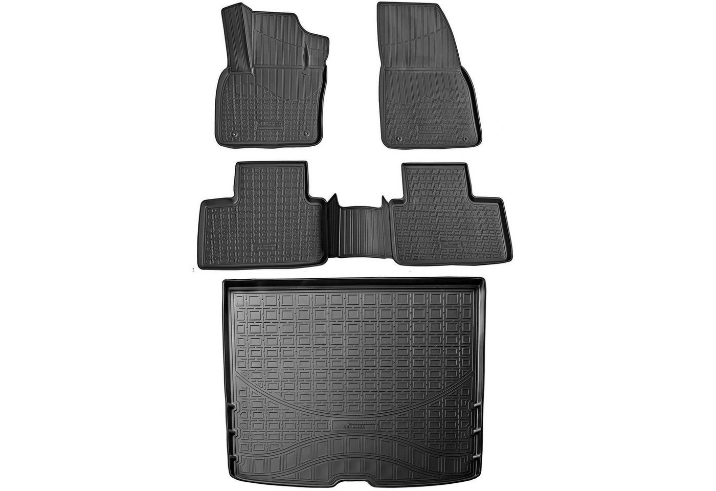 RECAMBO Kofferraumwanne für Volvo XC40, Typ 536, ab 2017>, für Volvo XC40 536, 100% passgenaue Antirutschmatte, Kofferraum Schutzmatte, Gummimatte Bild 4