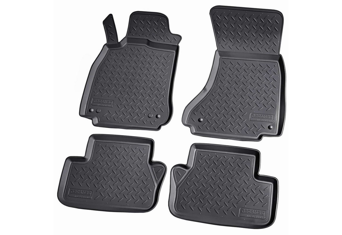 RECAMBO Kofferraumwanne für Audi A4 B8 Limousine, 2008-2015, für Audi A4, 100% passgenaue Antirutschmatte, Kofferraum Schutzmatte, Gummimatte Bild 4