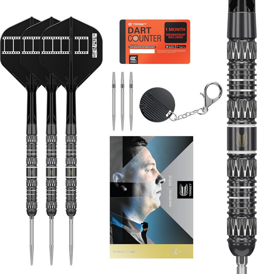 TARGET DARTS Dartpfeil Chris Dobey Stahlspitze 95K Dart-Set, 23G Bild 3