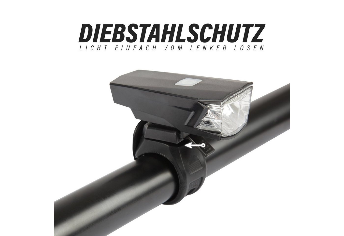 Bestlivings Fahrradbeleuchtung Beleuchtungsset 81385, LED Fahrradlicht-Set "Akku"-USB wiederaufladbares Frontlicht/Rücklicht Bild 3