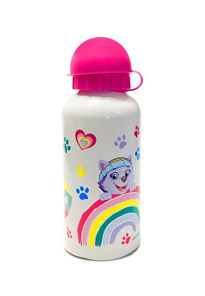 PAW PATROL Trinkflasche Skye Kinder Mädchen Aluminium Alu Flasche Sportflasche