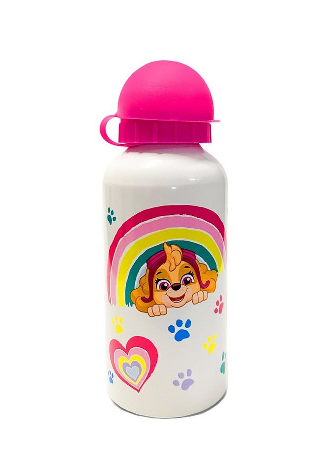 PAW PATROL Trinkflasche Skye Kinder Mädchen Aluminium Alu Flasche Sportflasche Bild 3