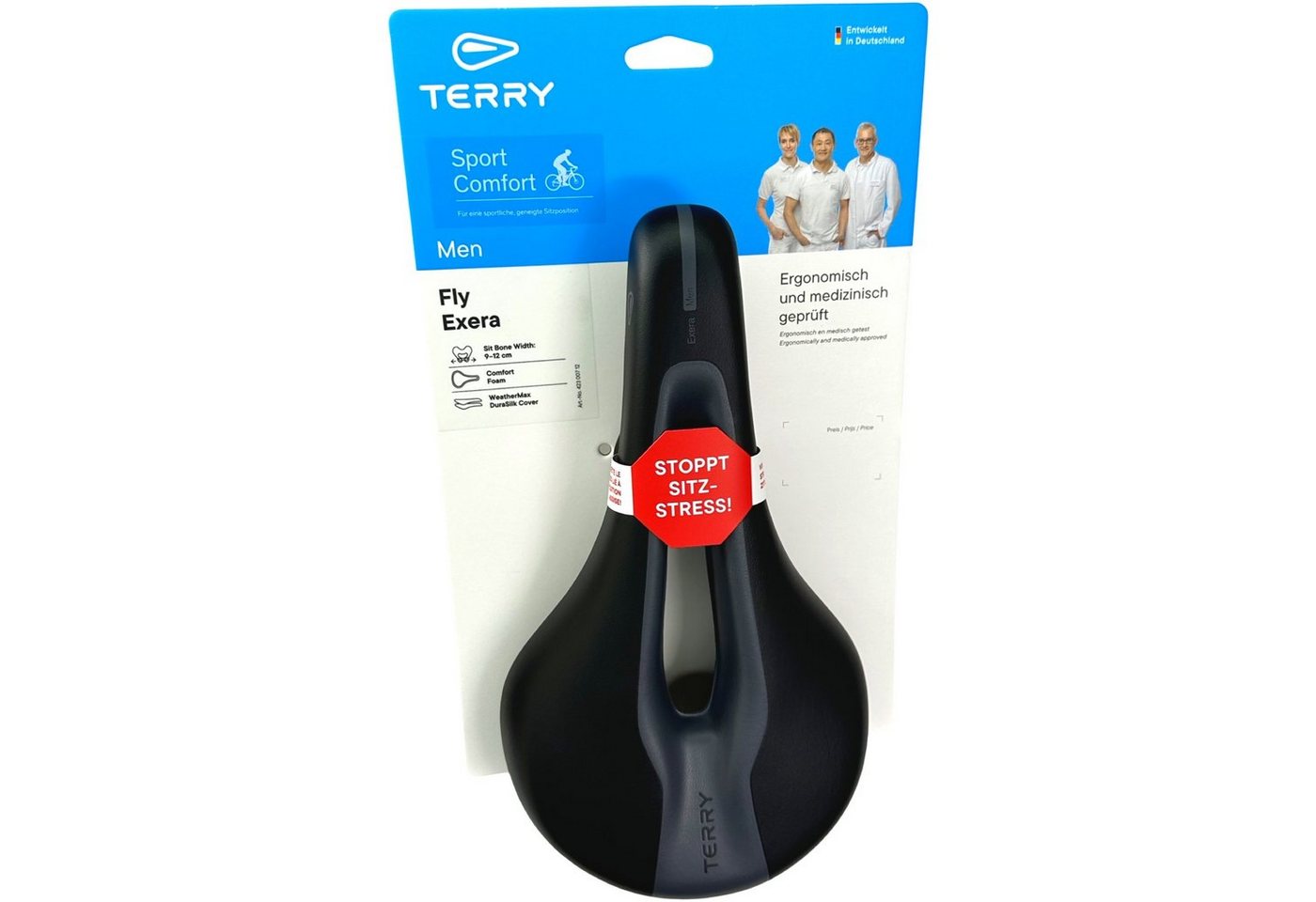 Terry Fahrradsattel Terry Men Exera Max komfort Fahrradsattel MTB ebike Butterfly 12-15cm Bild 2
