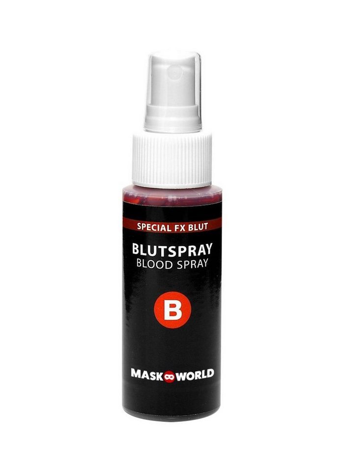 Maskworld Theaterschminke Make up Blutspray - Horror Halloween Schminke, Künstliches Blut zum Sprühen für Halloween, Theater und Film Bild 3
