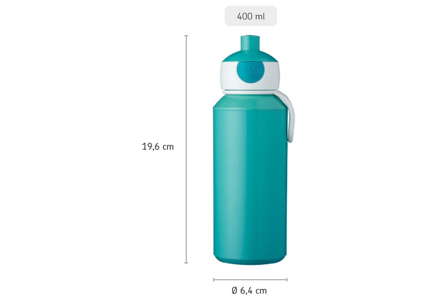 Mepal Trinkflasche Campus Pop-Up Trinkflasche + Flip-Up Ersatzdeckel Bild 2