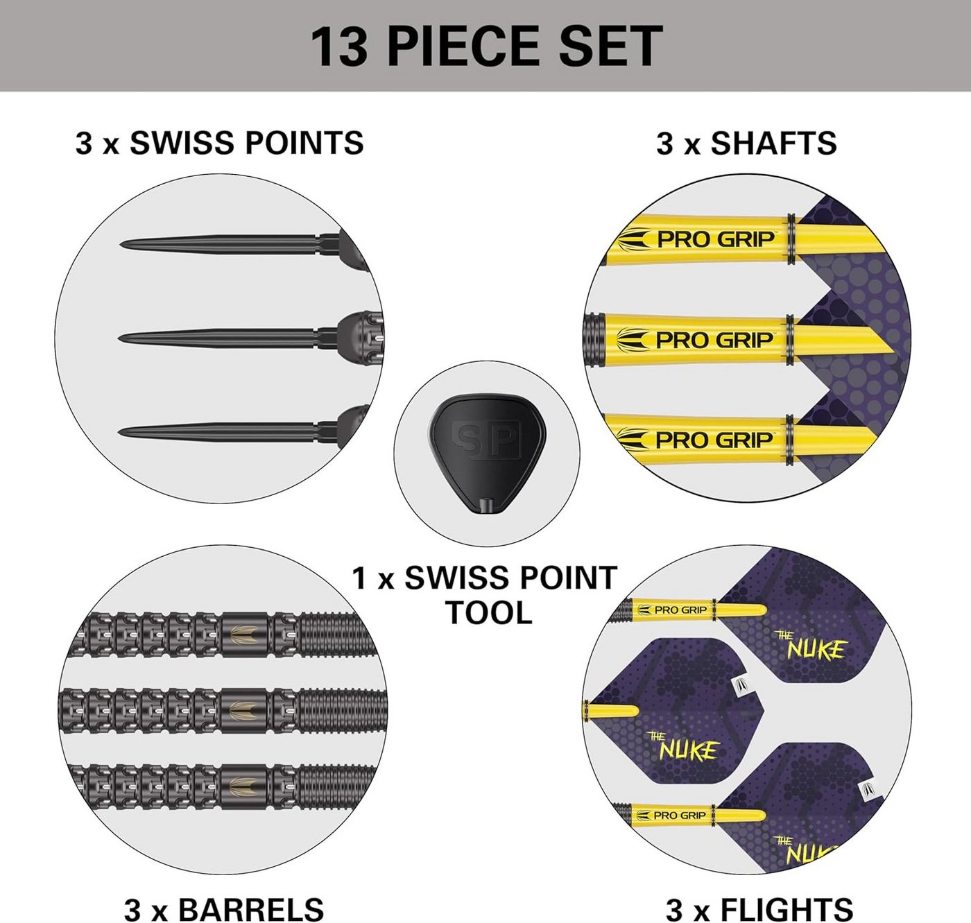 TARGET DARTS Dartpfeil Target Darts Luke Littler G1 24G 90% Wolfram Steel Tip Set Bild 2