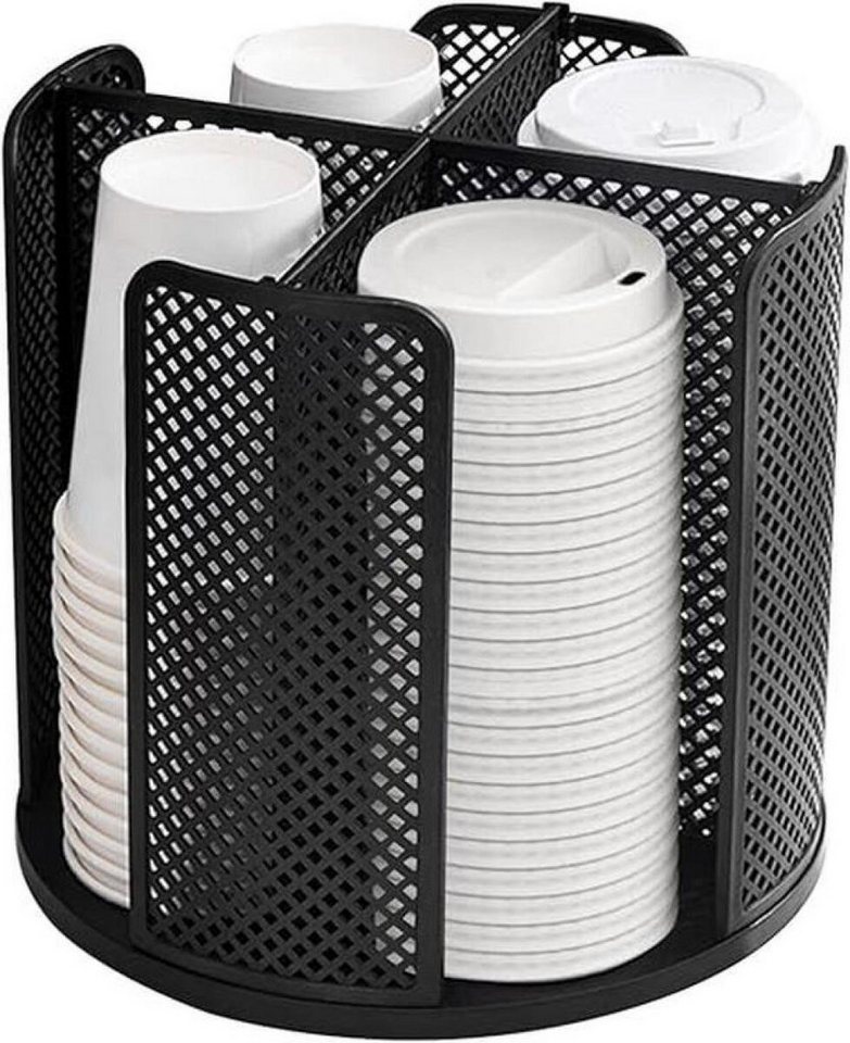FELIXLEO Becherhalter Multifunktionaler Becherhalter, 4-Fächer-Becherspender, Becherregal, (1-St)
