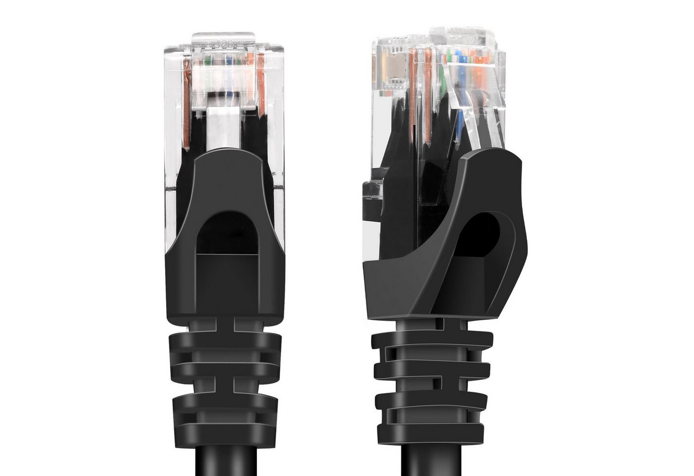 VERCO Cat 6 Netzwerkkabel rundes LAN-Kabel, RJ-45 (Ethernet), (100 cm), 10 / 100 / 1000 Mbits Geschwindigkeit bis 1 Gbits UTP Patchkabel