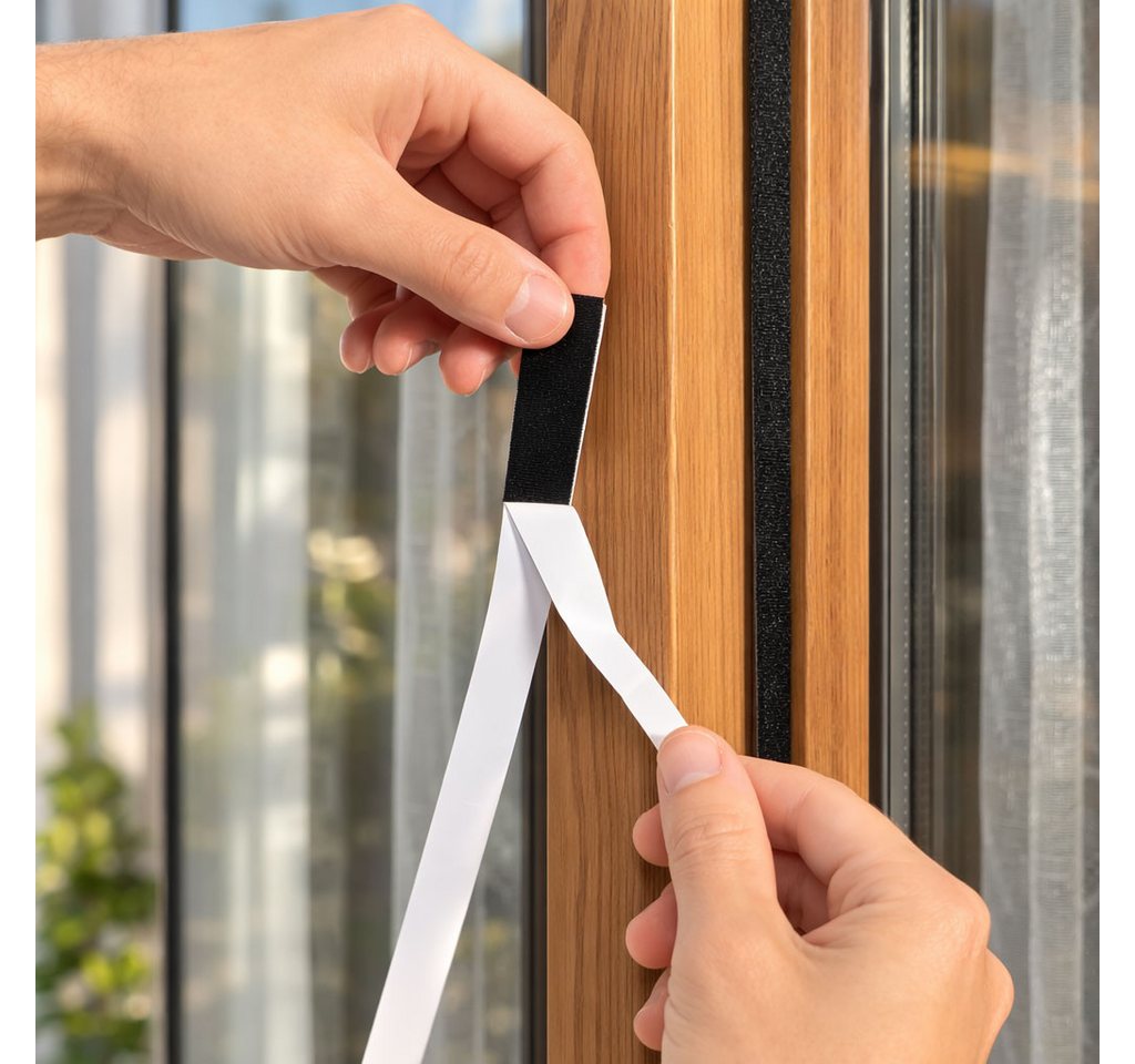 VABIONO Moskitonetz Mückenschutz Insektenschutz Fliegengitter für Fenster 130 x 150 cm (inkl. 15mm breiten, extrastarken Klettband und Klettband-Andrückhilfe), Kostenloser Versand