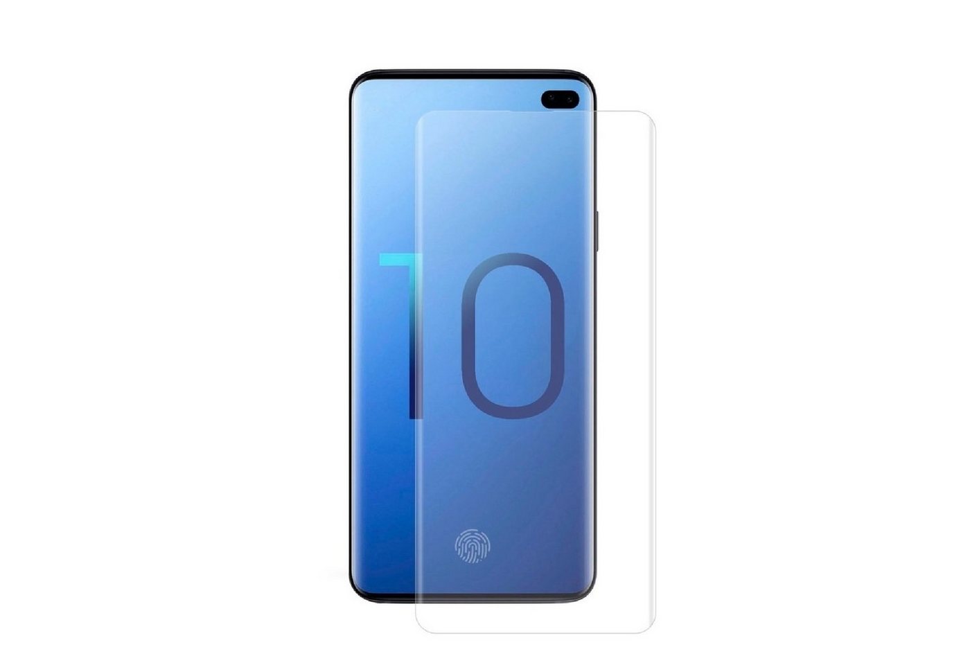 Protectorking Schutzfolie 3x 9H Panzerglas für Samsung Galaxy S10 Plus FULL CURVED Displayschutz, (3-Stück), Displayschutzglas, Schutzglas Echtglas Tempered 9H Härte HD-KLAR Bild 3