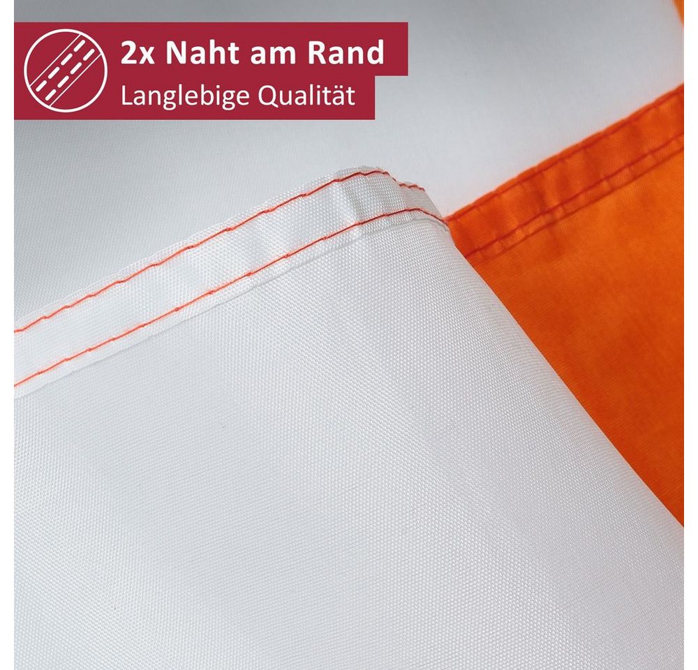 PHENO FLAGS Flagge Irland Flagge - Irlandfahne 90 x 150 cm, Strapazierfähige Fahne für Fahnenmast, mit 2 Ösen Bild 4