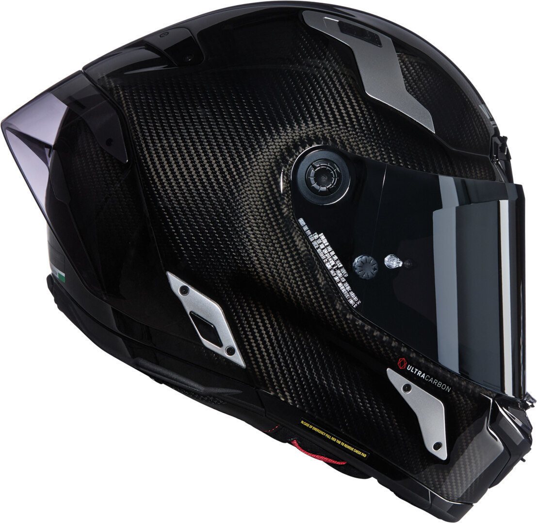 NOLAN Motorradhelm X-804 RS Ultra Carbon Argento Helm, Notfallsystem-polsterung (eqrs)