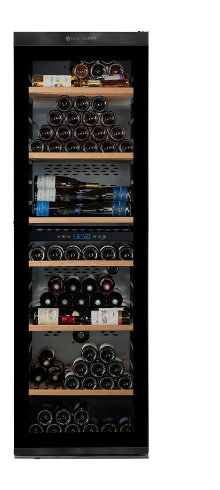 CLIMADIFF Weinkühlschrank MILLESIME240DB, für 237 Standardflaschen á 0,75l,2 Zonen, SMART, Lagerschrank, freistehend Bild 3