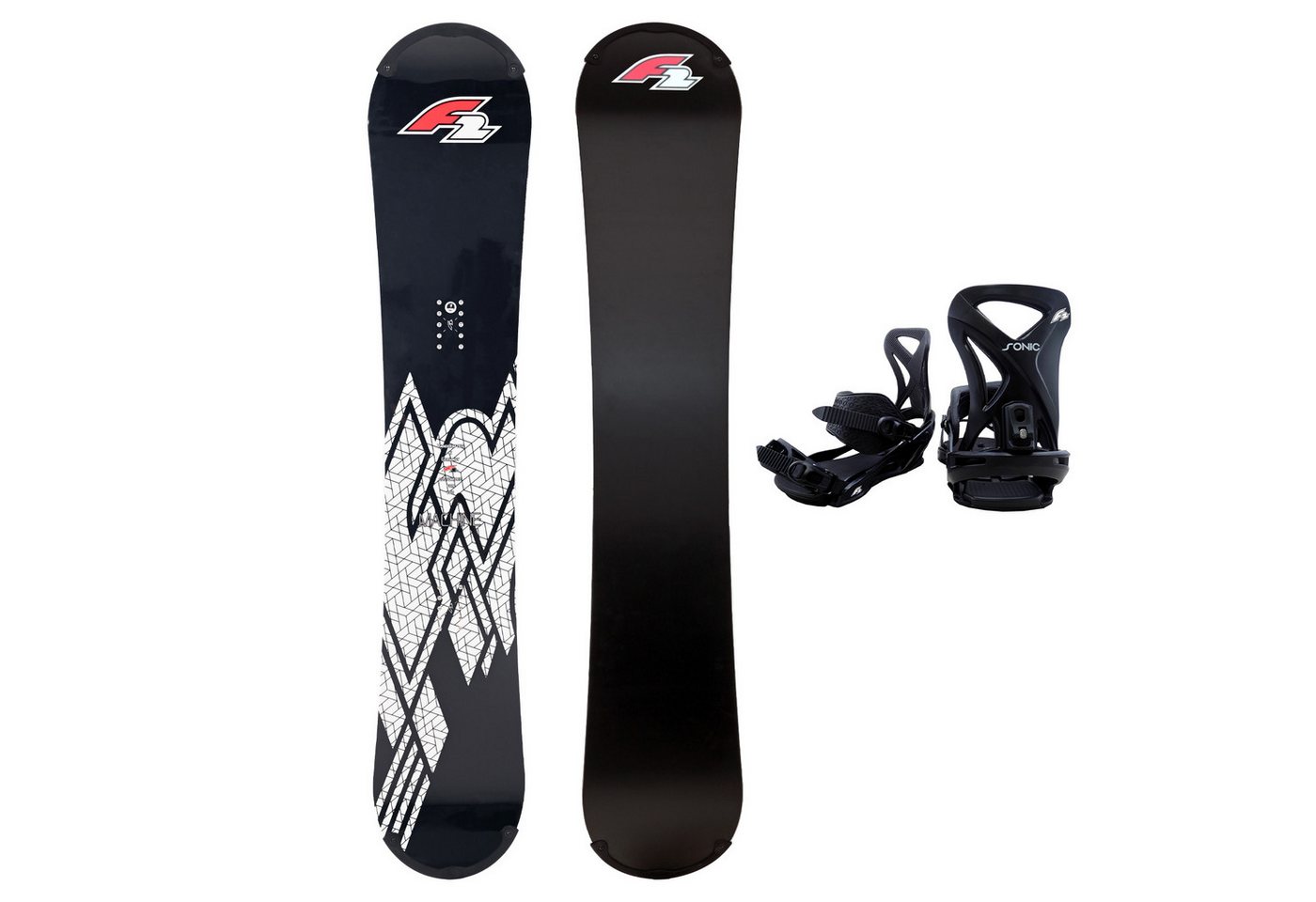 F2 Snowboard F2 Set Snowboard Rental Machine mit Protector 160cm + Bindung L Bild 3