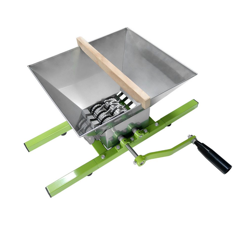 FIVMEN Entsafter 7L Obstmühle Obstmuser Obsthäcksler Beerenmühle Traubenmühle, Maischemühle Mühle Muser manuell Obstpresse mit Handkurbel Bild 5