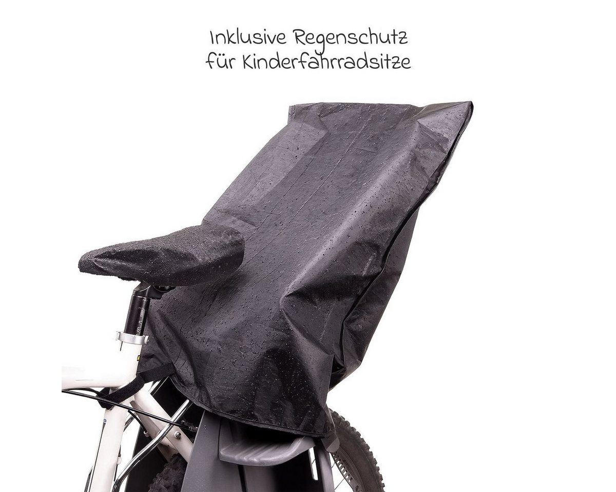 OK Baby Fahrradkindersitz Schwarz Grau, ab: ab 9 Monaten, bis: 2 Jahre, Kinder Fahrradsitz von 9 Monate bis 22 kg mit Polsterung & Regenschutz Bild 5