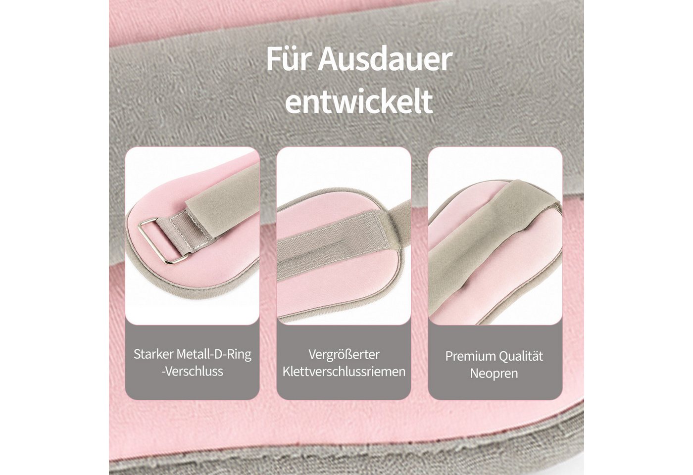 Youyijia Gewichtsmanschette 1 Paar Knöchelgewichte 1 kg Gewichtsmanschetten Arme Beine Bild 4