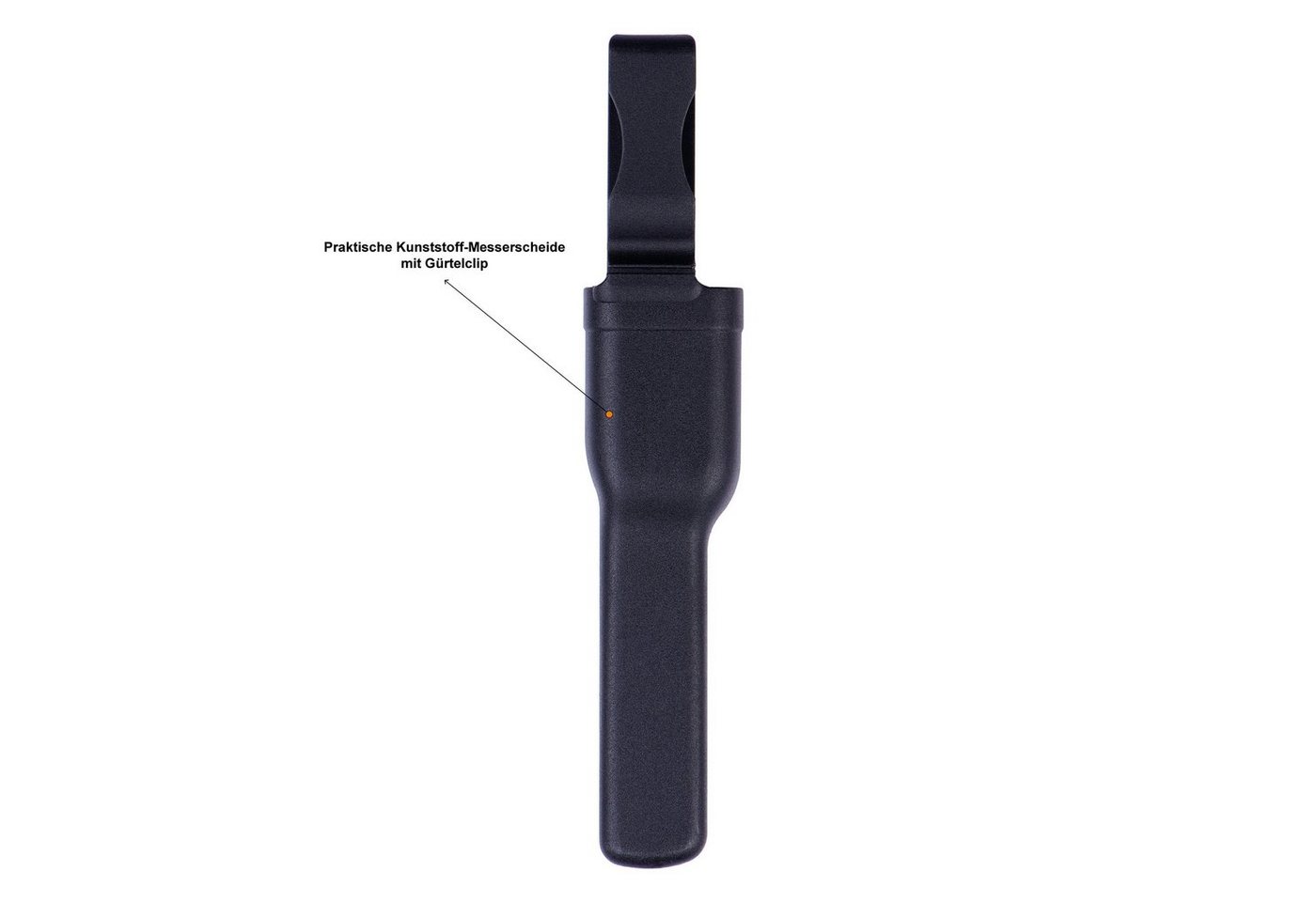 Zite Anglermesser mit Gürtel-Messerscheide 22 cm rutschfest und universell einsetzbar Bild 3