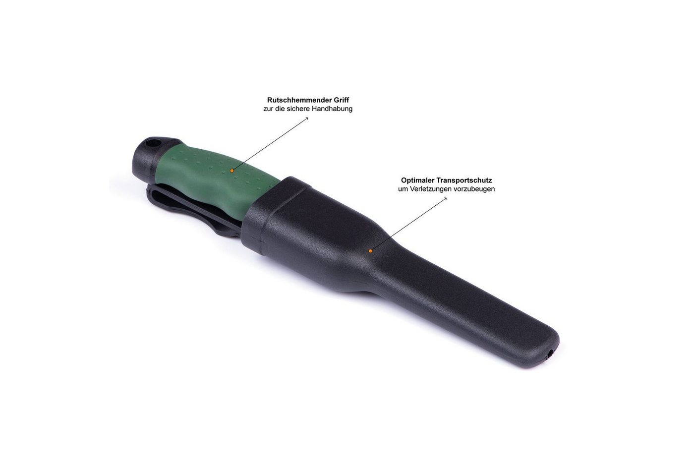 Zite Anglermesser mit Gürtel-Messerscheide 22 cm rutschfest und universell einsetzbar Bild 4