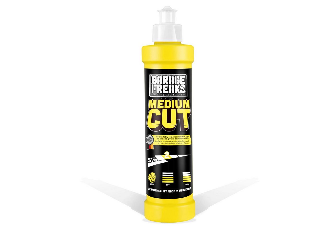 Garage Freaks Versiegelung, Polituren & Wachs made by menzerna - 250 ml Autopolitur (Hologrammentferner, mittlerer Schleifgrad, Medium Cut), MEDIUM CUT HOLOGRAMMENTFERNER
