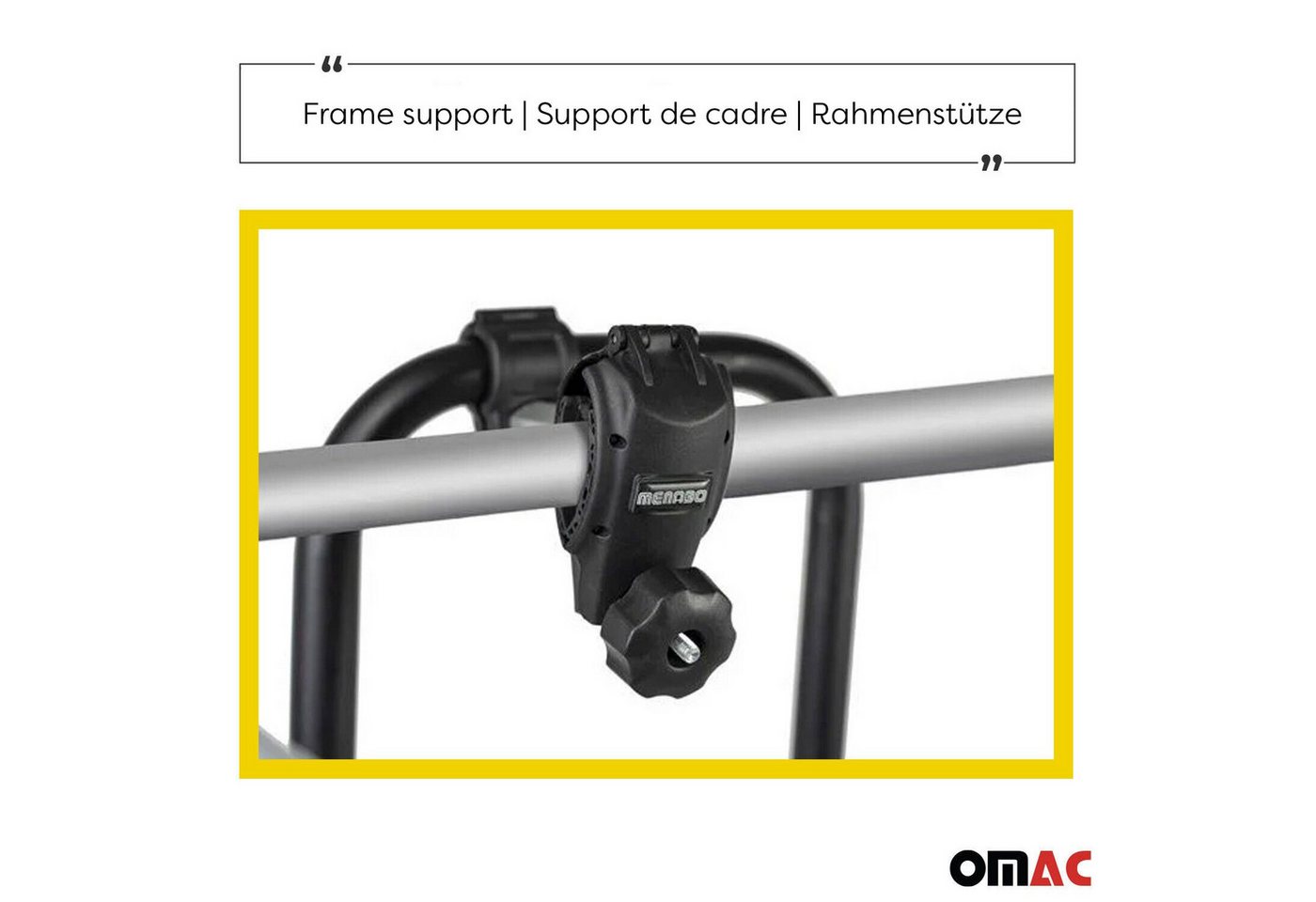 OMAC Heckfahrradträger Fahrradträger Heckklappe E Bike Peugeot 308 2 Fahrräder, Faltbar, Abnehmbar, Leichtgewichtig Bild 4