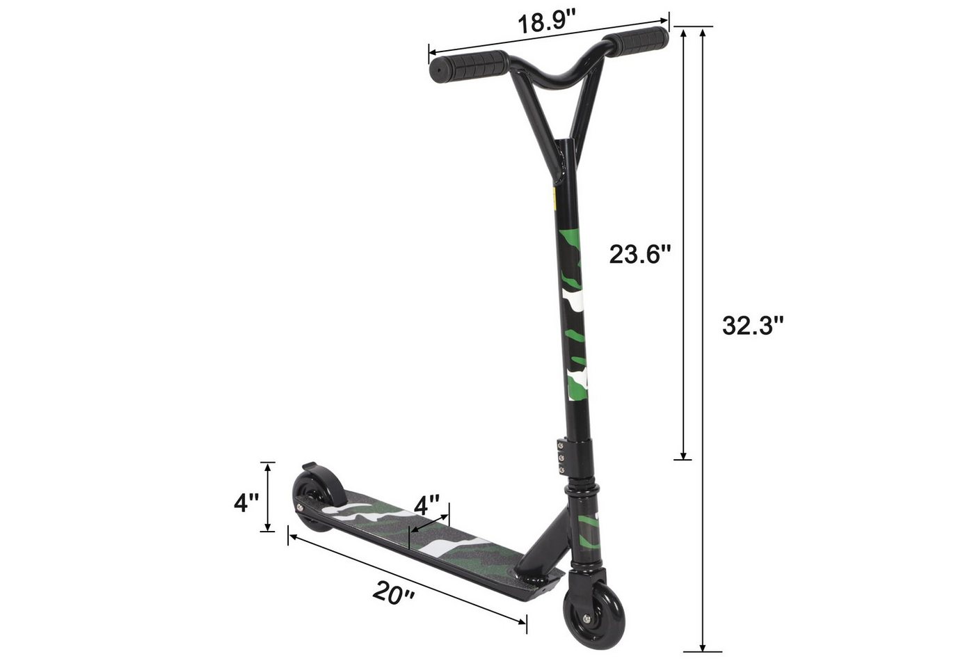 H.yeed Stuntscooter 360° Lenkung, Freestyle Stunt Scooter mit ABEC-9 Kugellager, für Jungen, Mädchen, Jugendliche ab 6 Jahren Bild 2