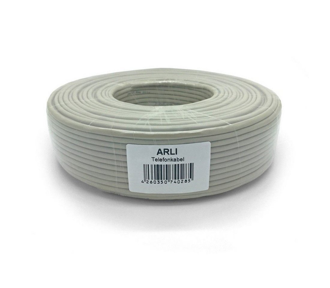 ARLI 100m Telefon Kabel 2 x 2 x 0,6 mm 4 Adern Verlegekabel J-Y(ST)Y Installationskabel, (10000 cm), 2x2x0,6 mm Telefonkabel Sprechanlagen Klingel Anlagen Leitung