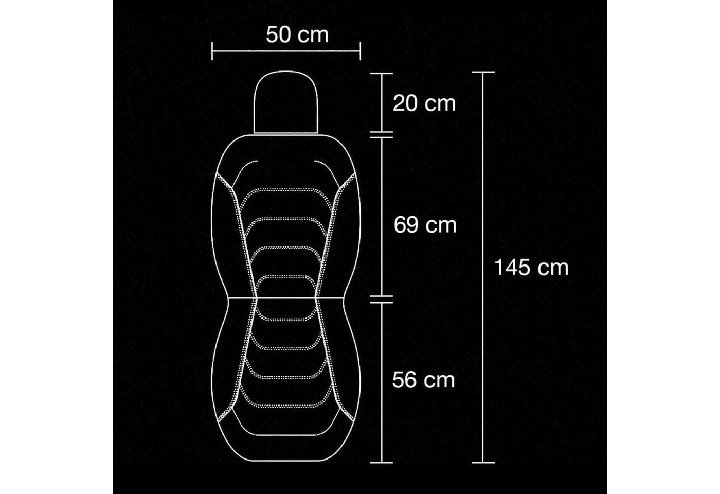 Type S Autositzschutz Waterproof Drilock, Autositzschutz aus Neopren. Langlebig und wiederverwendbar. Bild 3