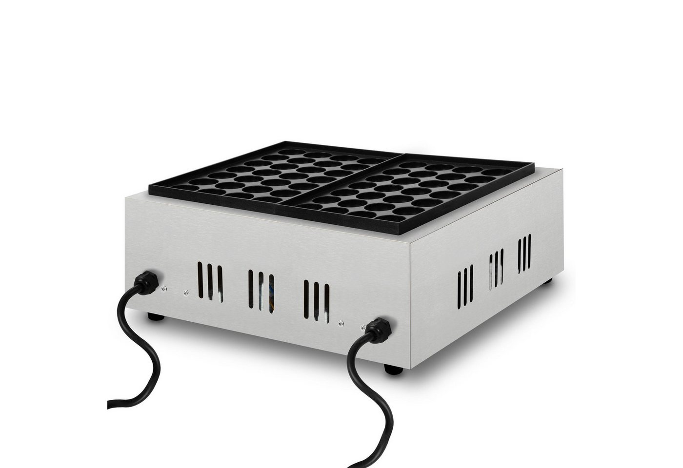 vertes Crêpesmaker Takoyaki Maschine, Elektrisch 4000W, 4000 W, Grill mit Edelstahl Gehäuse, 2x Temperatur Stufenlos bis 300 °C Bild 4