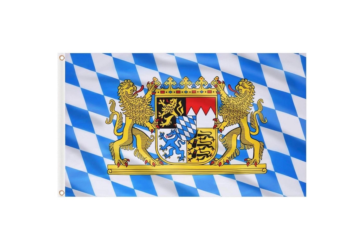 LuxusKollektion Flagge Flagge Bayern 150x90cm Oktoberfest Messingösen 1 Stück Bayern Flagge Bild 4