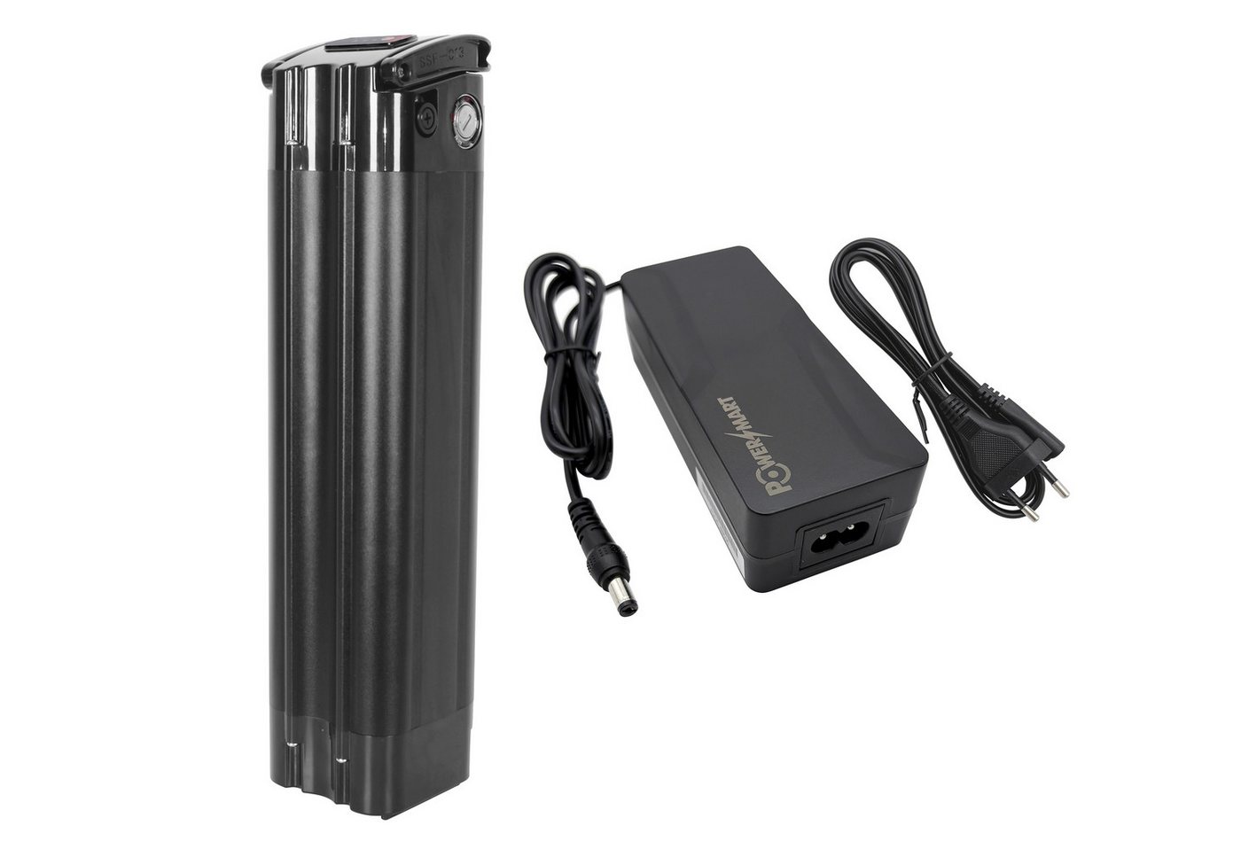 PowerSmart 38cm E-Bike Akku für Telefunken Multitalent RC860 Multitalent RC865 Multitalent RC870 mit Ladegerät Lithium-ion (Li-ion) 13400 mAh (36 V) Bild 2