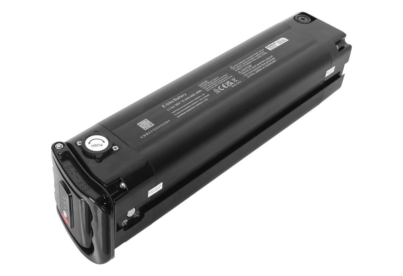 PowerSmart 38cm E-Bike Akku für Telefunken Multitalent RC860 Multitalent RC865 Multitalent RC870 mit Ladegerät Lithium-ion (Li-ion) 13400 mAh (36 V) Bild 4