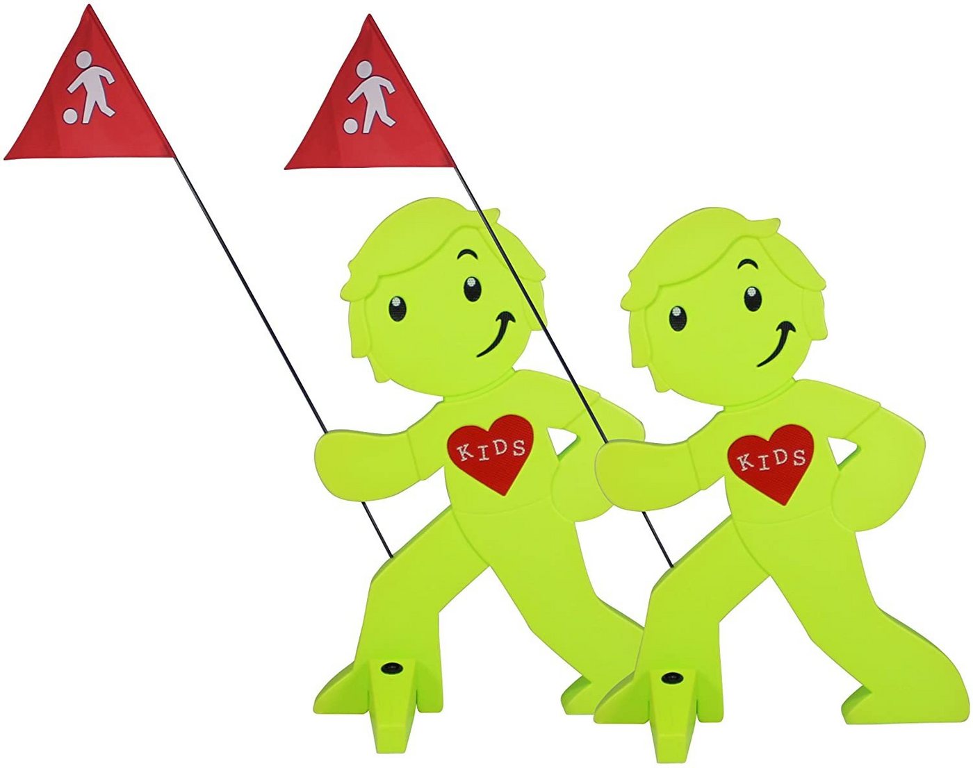 StreetBuddy Warnschild Warnfigur, Warnaufsteller, Warnschild für Kindersicherheit, (2 St)