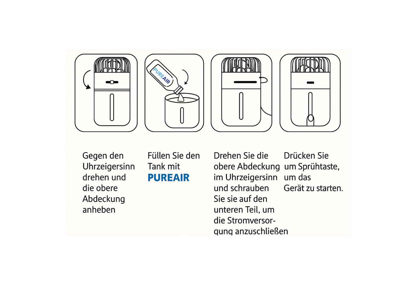 FOG family Kombigerät Luftreiniger, Ventilator und Heizlüfter PureAir MicroFog Lufthygienisierung Luftreiniger Bild 4