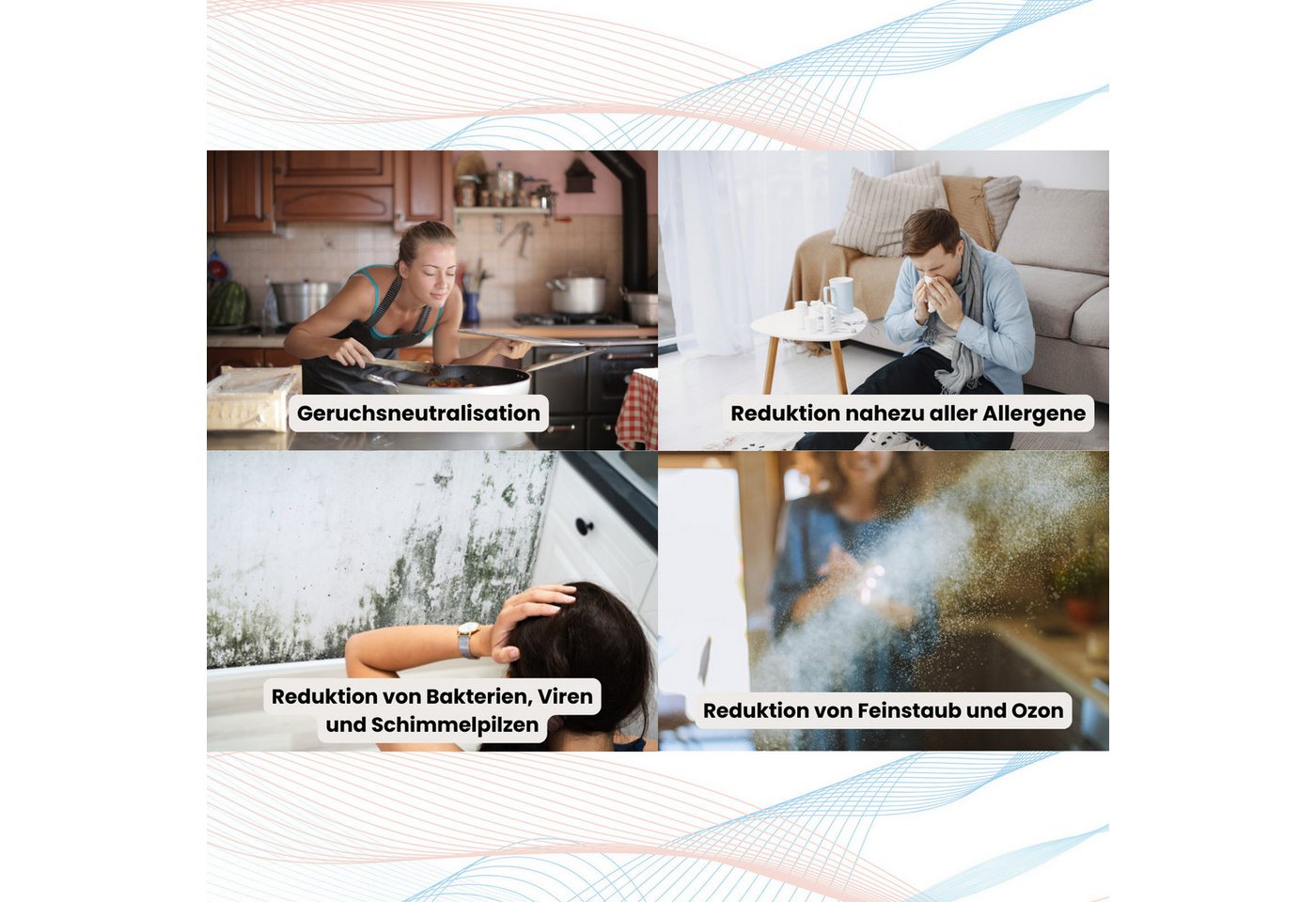 FOG family Kombigerät Luftreiniger, Ventilator und Heizlüfter PureAir MicroFog Lufthygienisierung Luftreiniger Bild 5