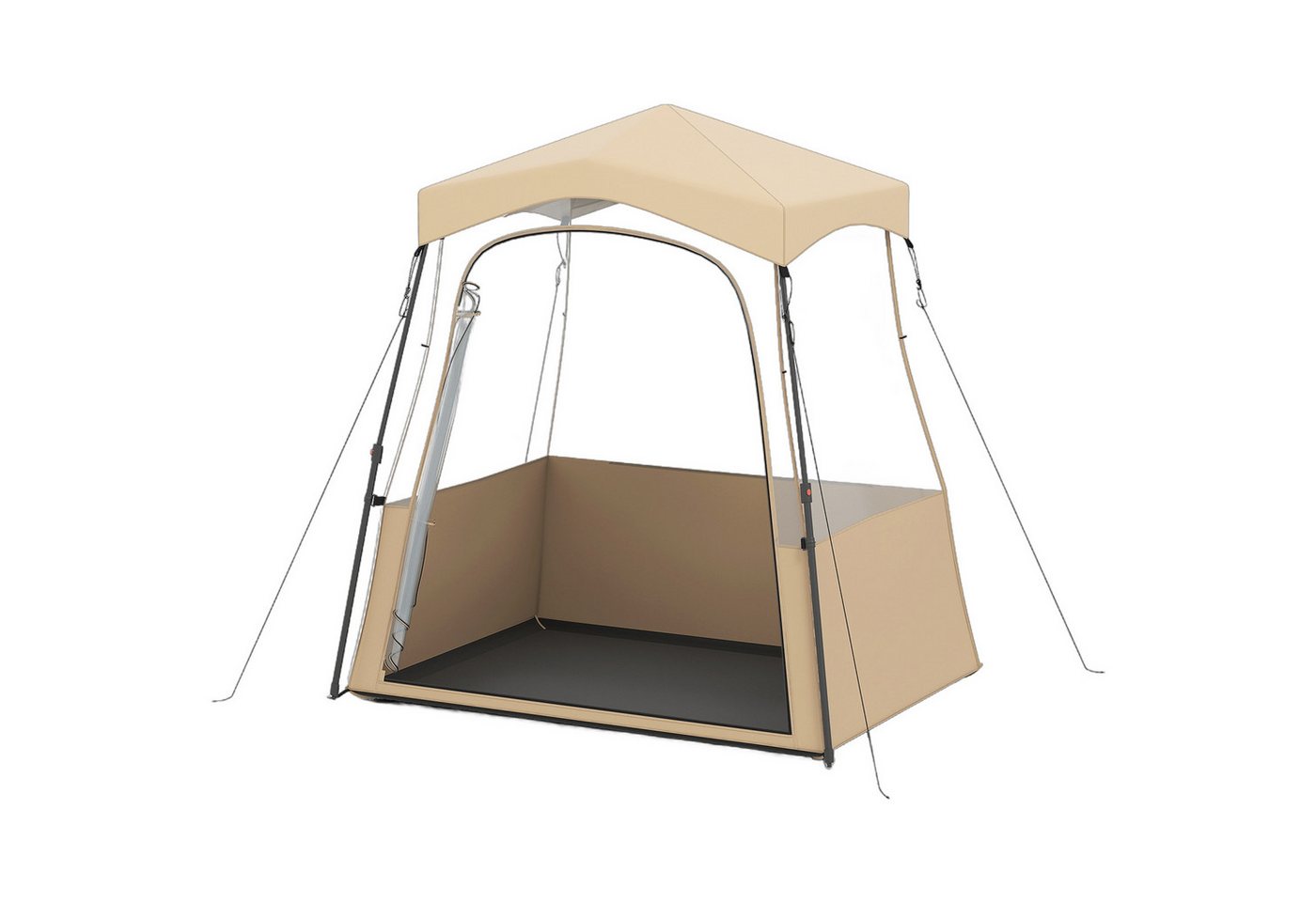 COSTWAY Wurfzelt, Personen: 3, Pop-Up-Campingzelt mit Tragetasche, PVC