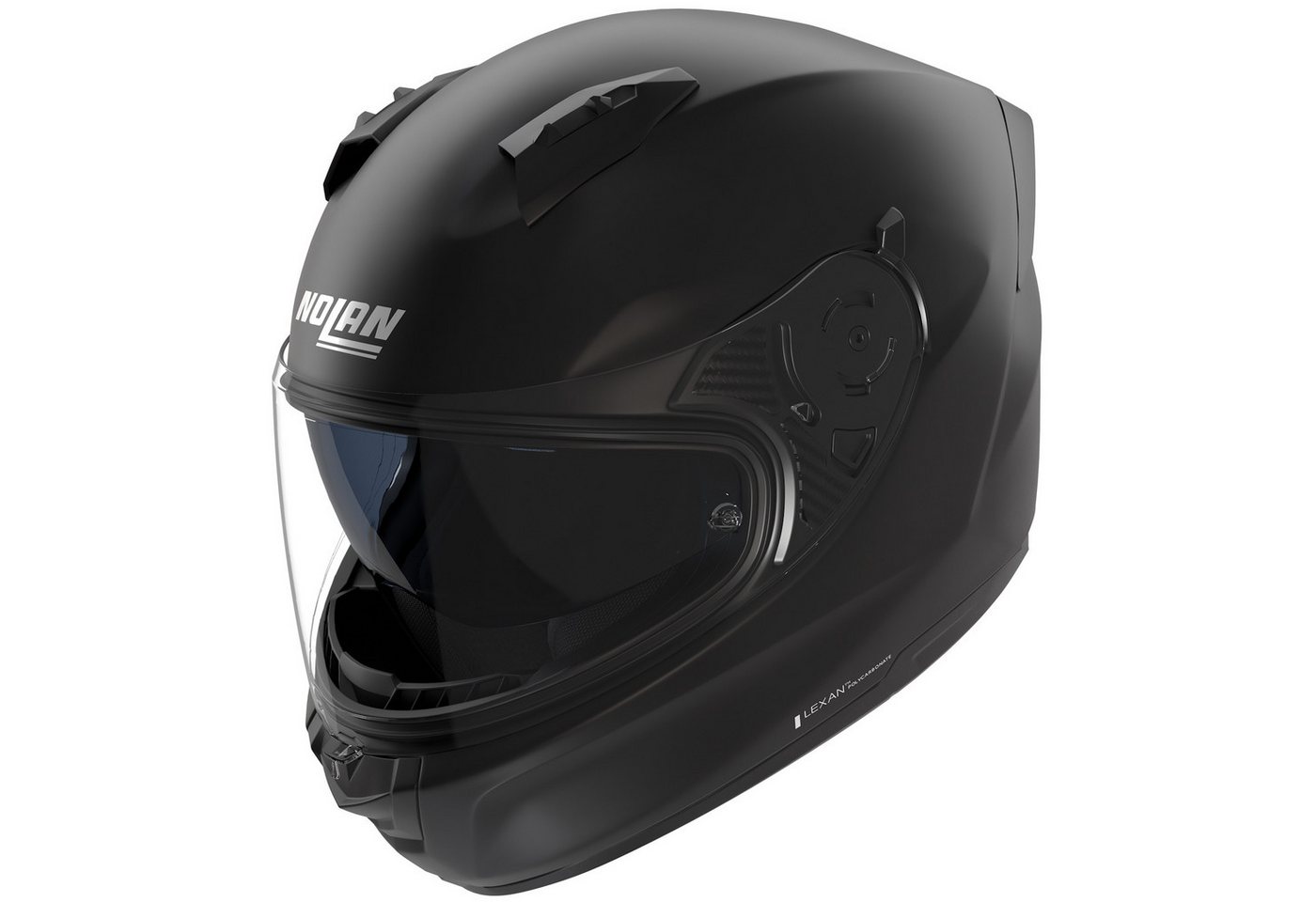 NOLAN Motorradhelm Nolan N60-6 Classico 305 Integralhelm Matt-Schwarz S (1er Set), integralhelm motorrad