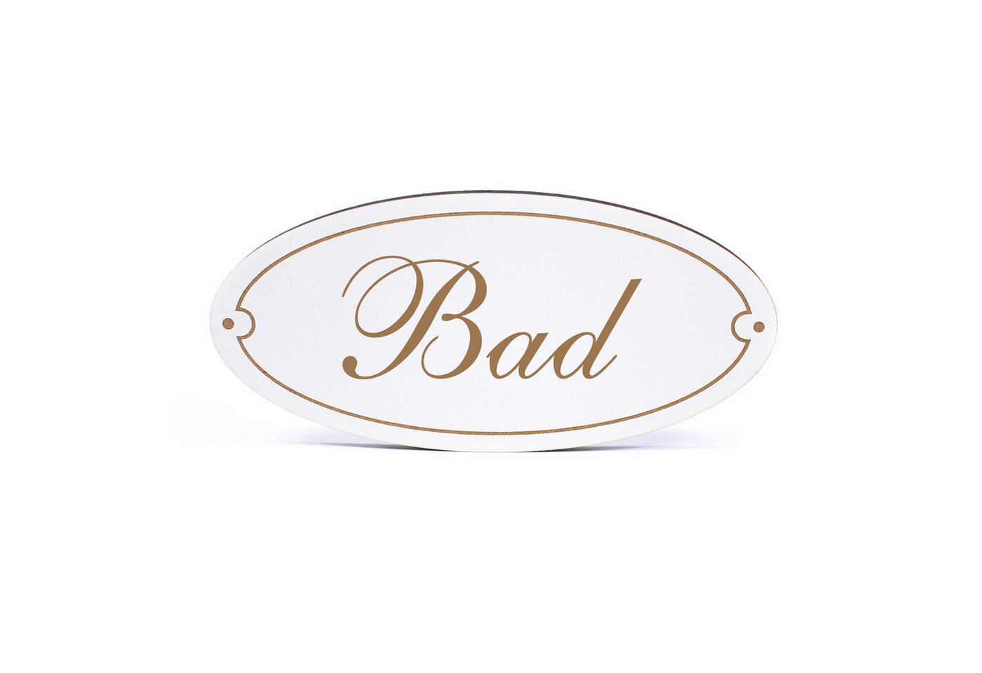 Dekolando Hinweisschild Türschild Oval - Bad - Schild 15 x 7 cm - Schilder Türschilder, (1 St) Bild 4
