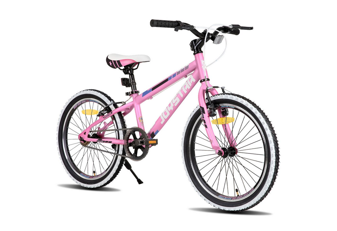 JOYSTAR Kinderfahrrad 20/24 Zoll Kinder‑Mountainbike 5‑16J, Hardtail Geländefahrrad, Hardtail Mountainbike für Kinder mit 1-Gang, Doppel-V-Bremse Bild 3