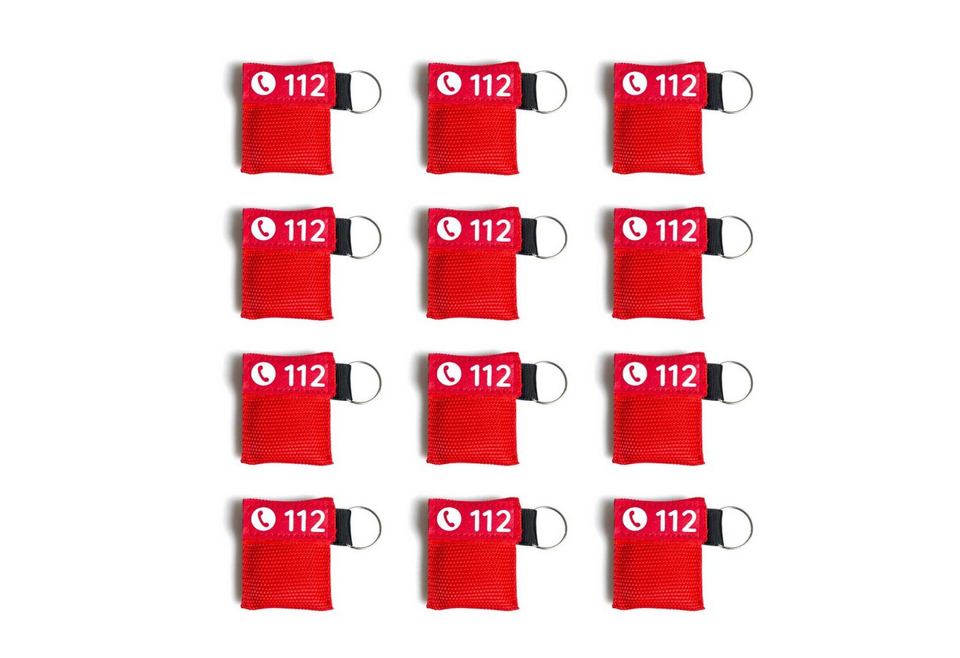 FLEXEO Erste-Hilfe-Set Beatmungstuch als Schlüsselanhänger, (Set, 12 St), Schlüsselanhänger Bild 3