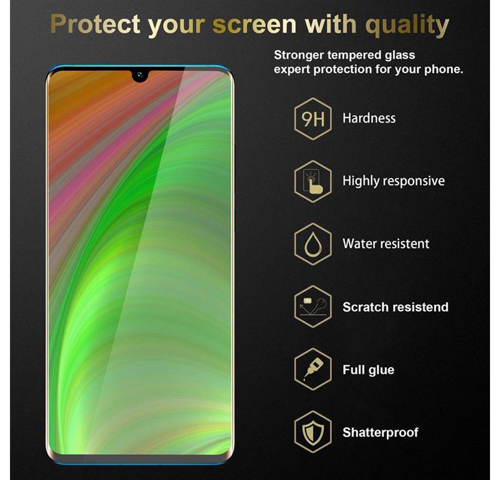Cadorabo Schutzfolie für Huawei P30 PRO Schutzfolie, Schutzglas Panzer Folie (Tempered) Display-Schutzfolie mit 3D Touch