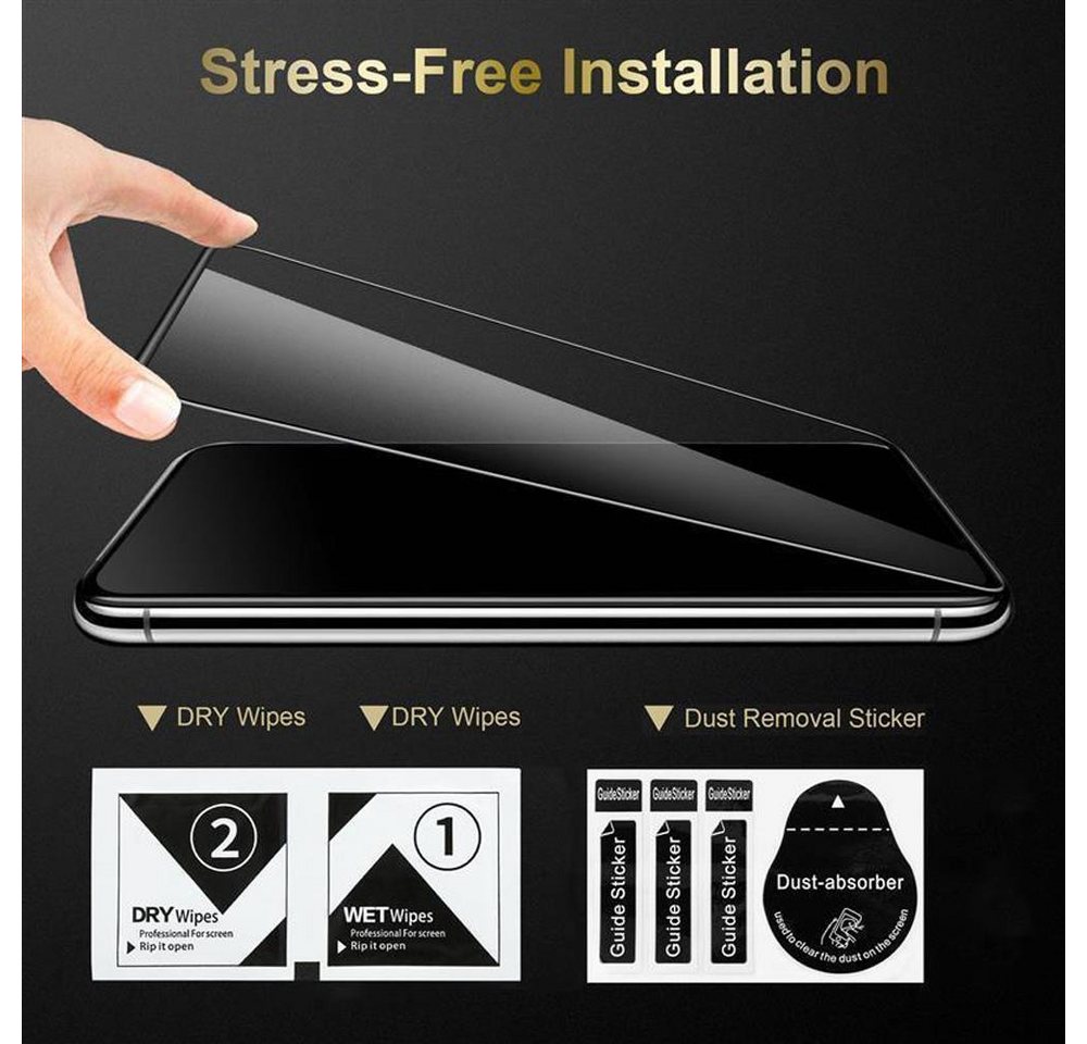 Cadorabo Schutzfolie für Huawei P30 PRO Schutzfolie, Schutzglas Panzer Folie (Tempered) Display-Schutzfolie mit 3D Touch Bild 5