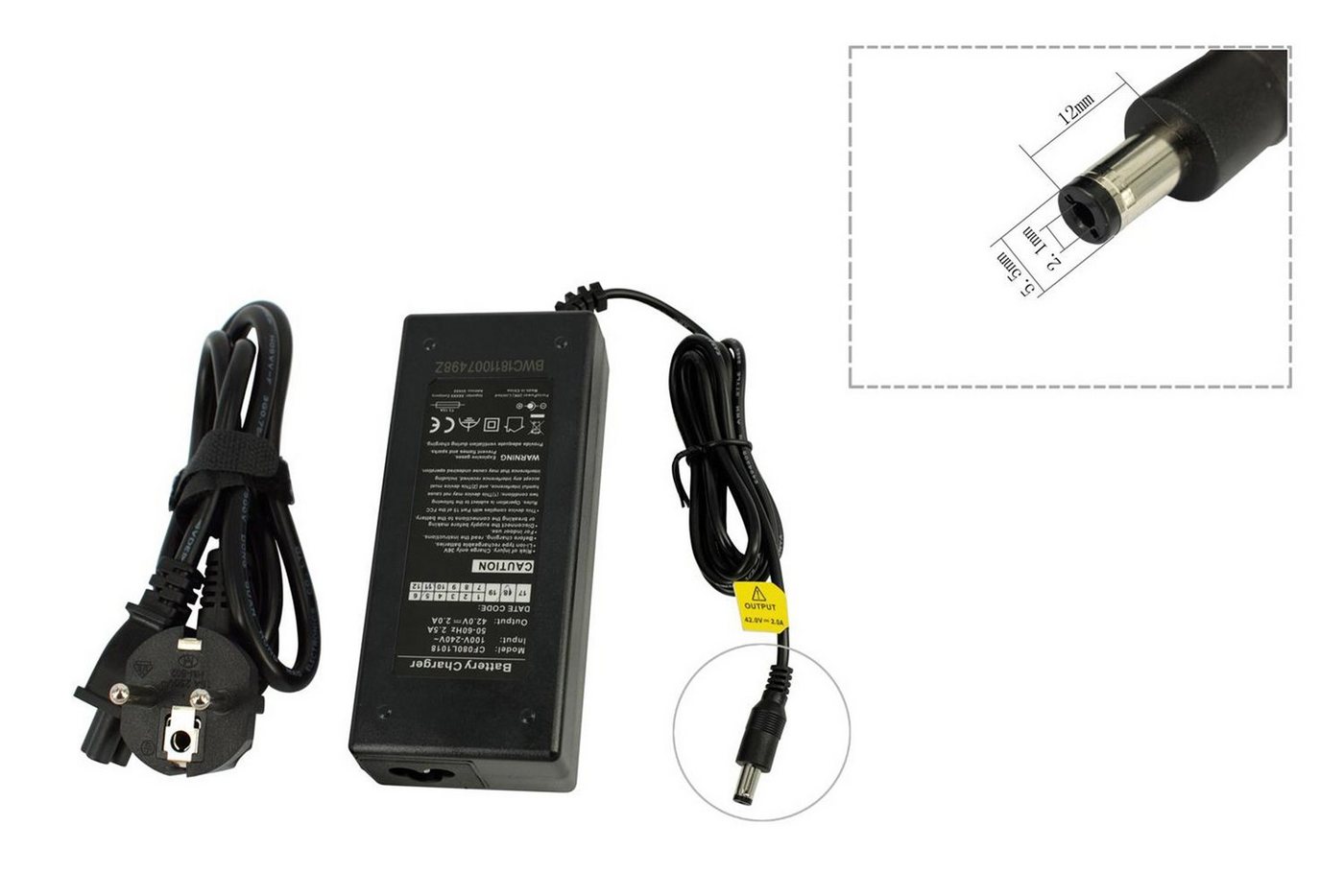 PowerSmart CF080L1018E.001 Batterie-Ladegerät (36V 2A für Telefunken Modell Multitalent C750, RC657 (Modelljahr abhängig), RC890, alte Version) Bild 4