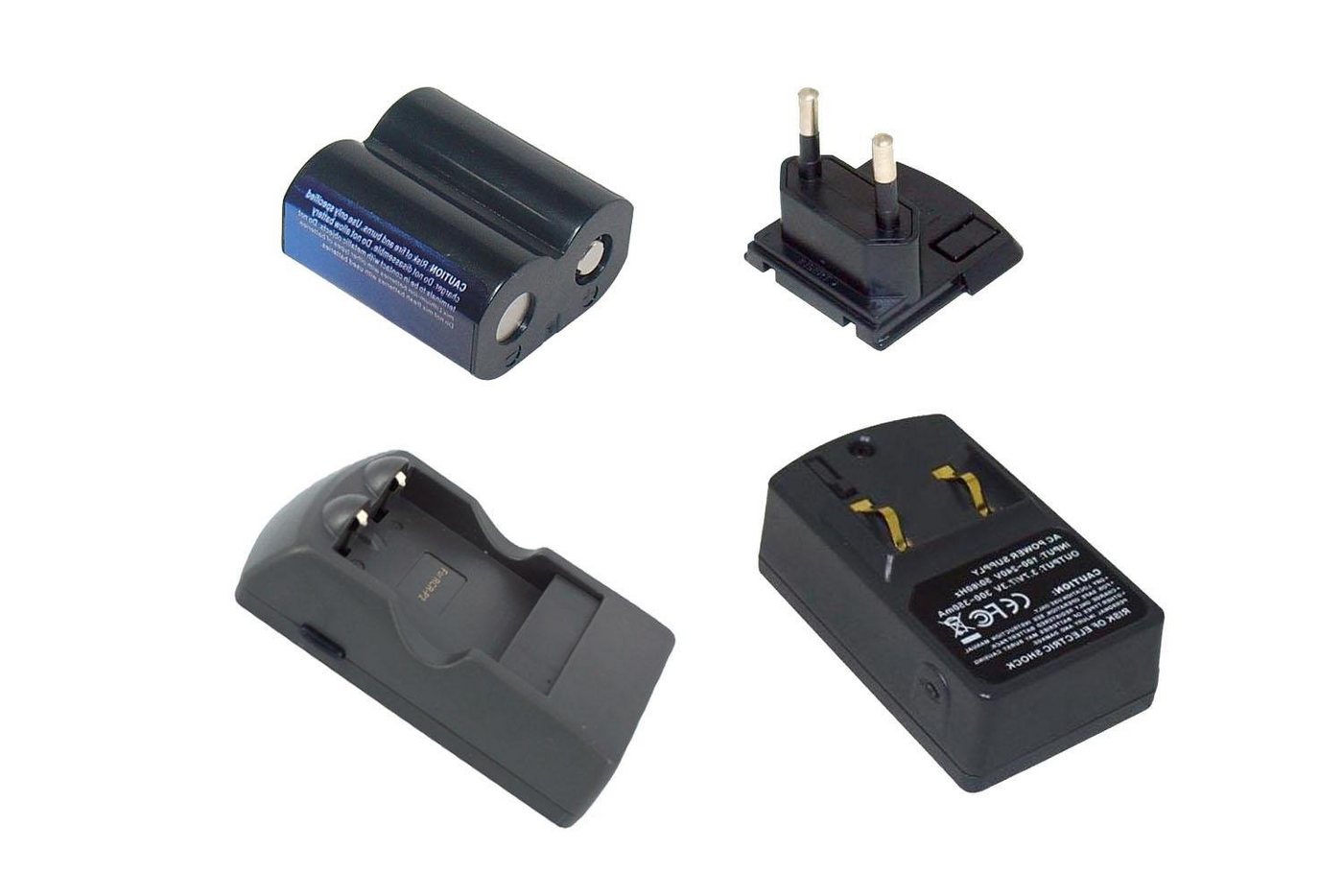 PowerSmart CBFR009EB Batterie-Ladegerät (für PANASONIC CR-P2, CR-P2S, CRP2P, DL223A, EL223AP, K223LA und 1 pc RCRP2 akku)